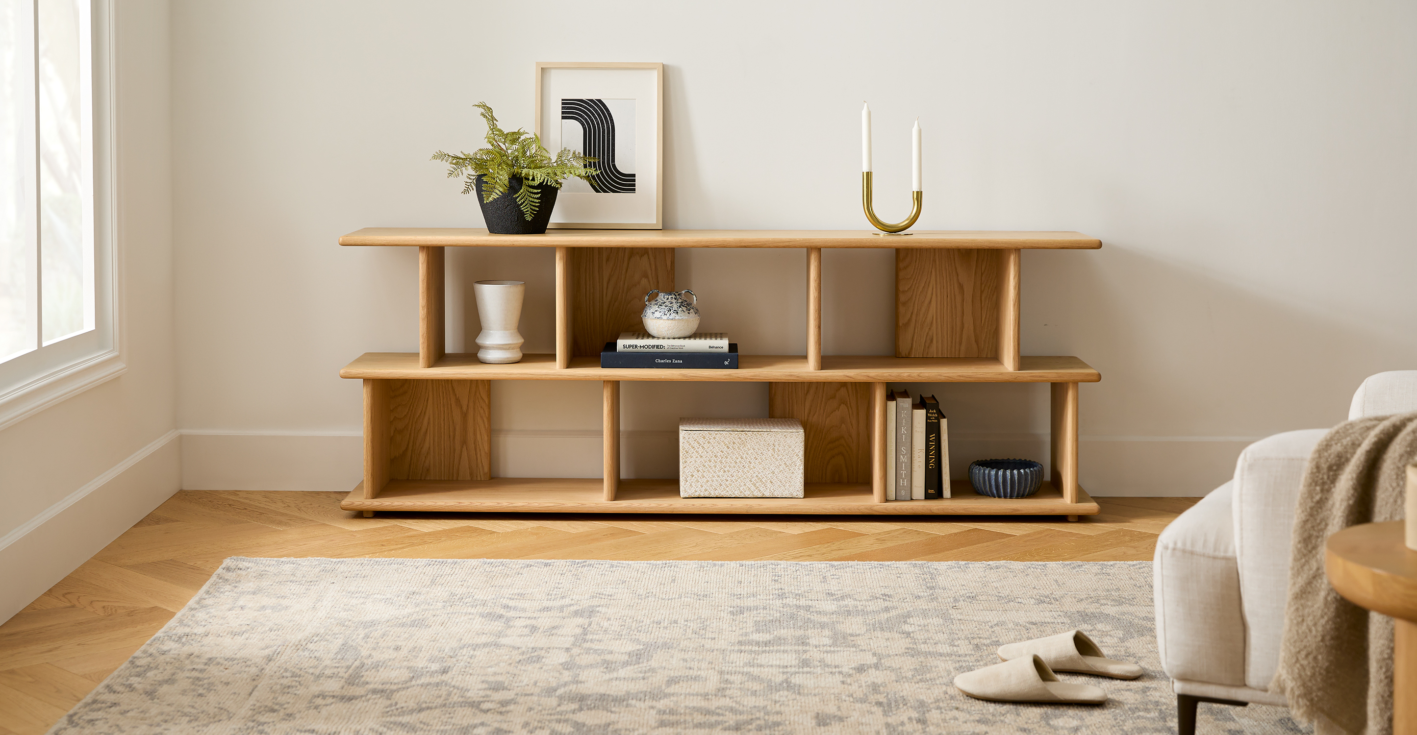 Mueble de madera modelo Alicante color roble claro